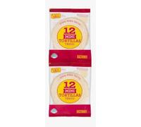 Mini Tortillas de Trigo, 12 Pezzi, 300g. Pack de 3