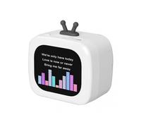 Mini Touch Screen Wireless Speaker LCD Bluetooth-compatible Rechargeable Speaker Portable Compact Design for Boys Girls
