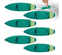 Mini Toys, Surfboard Decor, Fingerboard Accessories, 4.72x1.34x0.55 Inches 6-Piece Dashboard Showcase Vibrant Handboard Collection, Lightweight Style for Vehicle Window, Tabletop Celebration Display