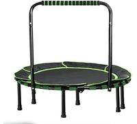 Mini trampolino da 91,4 cm per bambini, design pieghevole per interni ed esterni, con maniglia di sicurezza, divertente attrezzatura per esercizi per fitness a casa e tempo di gioco
