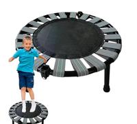 Mini Trampolino Pieghevole - Acciaio Nero Diametro 40 Pollici, Lettino Da Salto Per Esercizi Durevole Carico Massimo 165 Libbre, Trampolino Indoor Per Allenamento Per Adulti, Bambini Che Giocano A Fit