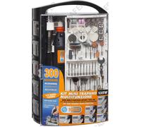MINI TRAPANO A STELO POGGI PG KIT MULTIFUNZIONE 135W + 300 ACCESSORI TIPO DREMEL