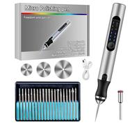 Mini Trapano Elettrico a 3 marce, DIY Drill Pen Set con 10 Trapano Elicoidale,USB Ricaricabile, per modellismo, legno, resina, gioielli, PCB in plastica