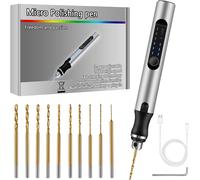 Mini Trapano Elettrico a 3 Velocità, DIY Drill Pen Set Con 10 Trapano Elicoidale