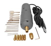 Mini trapano elettrico for apertura gioielli USB lucidatore elettrico for punte da trapano 5V for foratura forniture for la produzione di legno in argilla polimerica Funzionamento semplice adatto ai p