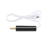 Mini trapano elettrico USB per fai da te per la lavorazione del legno, con 3 punte da trapano, strumento portatile per artigianato e foratura (B)