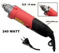 MINI TRAPANO ORIZZONTALE ELETTRICO CON MANDRINO 0,56 mm VELOCITA' VARIABILE