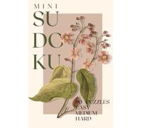 Mini Travel Sudoku: Easy, Medium & Hard Pocket-Sized Puzzles - Vintage Pink Florals