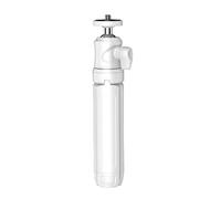 Mini treppiede bianco estensibile per vlogging, 80 g, leggero supporto per fotocamera da tavolo e bastone per selfie, compatibile con GoPro Hero 14, compatibile con DJI (1/4")