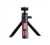 Mini Treppiede da Tavolo, Treppiede Portatile per Telefono Cellulare, Supporto Treppiede per Telefono Cellulare per Registrazione Video, Selfie, Viaggi Avventurosi, Vlogging, Nero/rosso