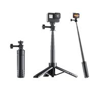 Mini treppiede estensibile per Vlog, 64 cm, manico per selfie con filettatura da 1/4" per webcam desktop, compatibile con GoPro Hero DJI Osmo Nano Action Camera