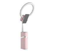 Mini treppiede LED portatile per streaming live rosa