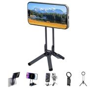 Mini Treppiede MA38, Supporto Bifacciale In Alluminio MA 38, Supporto Tascabile Pieghevole, Regolabile A 180° Con Magnete Potente For Viaggi E Vlogging(Black)