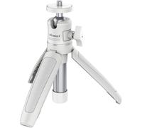 ULANZI MT-08 - Mini treppiede e bastone per selfie per fotocamera e smartphone, supporto estensibile da tavolo con vite da 1/4", colore: bianco