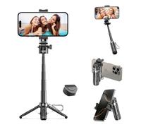 Mini treppiede retrattile per telefono cellulare, selfie stick portatile da viaggio con supporto per telefono cellulare, robusto e stabile, regolabile, multi-angolo per registrazione video