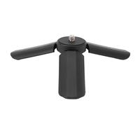 Mini treppiede, supporto da tavolo da tavolo con stabilizzatore per impugnatura compatta con vite da 1/4 di pollice per uso interno ed esterno (Black)