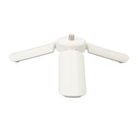 Mini treppiede, supporto da tavolo da tavolo con stabilizzatore per impugnatura compatta con vite da 1/4 di pollice per uso interno ed esterno (White)