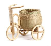 Mini triciclo, cesto di vimini, uova fatte a mano, verdure, cibo, frutta, dessert, biscotti(Style03)