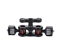 Mini Tripie Rig - Adattatore Per Braccetto Magico Hot Shoe Adattatore Per Braccetto Magico Hot Shoe Multifunzione A Doppia Testa A Sfera 180 Gradi Regolabile Mini Magic Arm Adattatore