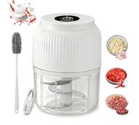 Mini tritatutto elettrico 2025, mini tritatutto portatile per verdure, 300 ml, tritatutto per cipolle, tritatutto senza fili, lama in acciaio inossidabile 304, per zenzero, peperoncino, frutta, carne