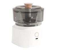 Mini tritatutto elettrico for aglio, robot da cucina portatile da 350 ml, schiacciaverdure wireless con ricarica USB, tritacarne for tritare aglio, zenzero, peperoncino, cipolla, carne (Color : White