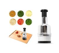 Mini Tritatutto in Acciaio Inossidabile, Tritacarne Manuale per Cipolle, Verdure, Frutta e Aglio - Frullatore da per Alimenti per Bambini