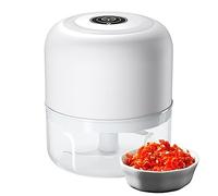 Mini tritatutto, mini tritatutto da 100 ml con 2 caricatori USB, piccolo processore per aglio elettrico, smerigliatrice portatile per carne di cipolla