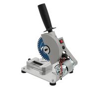 Mini troncatrice con 2 lame per sega, regolabile da 0 a 45°, larghezza di taglio 4 cm, profondità di taglio 2,9 cm, sega manuale, troncatrice per legno, acciaio, alluminio