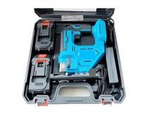 Mini troncatrice, Seghetto Alternativo Elettrico, Utensile Elettrico Portatile Multifunzione For La Lavorazione Del Legno, Senza Fili,per il taglio fai da te di ottone e acciaio(Two electricity)