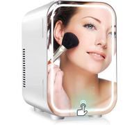 Mini Trucco Beauty Fridge 8l Portatile Frigorifero Cosmetico con Luce A LED Raffreddatore Riscaldatore Frigorifero per La Cura della Pelle di Bellezza A Casa