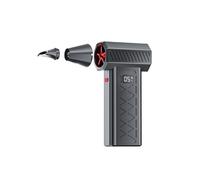 Mini Turbo Snow Blower, Portable Dual-Mode Air Blower & Vacuum with Led Display for Vehicle Snow Clearing & Home Use (black)