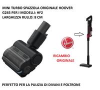 Hoover G265 Mini Bocchetta Turbo, progettata per la rimozione degli acari della polvere, Accessorio e Ricambio Originale, Nero, Spazzole Rotanti, Compatibile con Aspirapolvere Hoover HF2