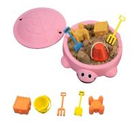 Mini Turtle Sandbox Desk Toy with Tools & Soft Moldable Space Sand, Cute Zen Garden Fidget Kit, Stress Relief Toys for Adults and Kids, Desktop Decor Accessories and for Home