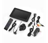 Mini TV tascabile portatile con sintonizzatore digitale, radio FM e display ad alta definizione, compatibile con segnale ATSC, batteria integrata e