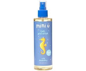 Mini U Wild Blueberry Curl Activator per capelli ricci - Spray per capelli per bambini profumato al mirtillo con aloe vera per il controllo dell'effetto crespo e soffici flyaways - 250 ml