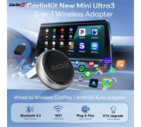 Mini Ultra 3 CarlinKit 5.0 Adattatore wireless Wireless CarPlay Android Auto per OEM Car Plug & Play WiFi Bluetooth Connessione automatica