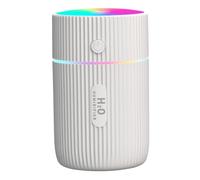 Mini Umidificatore Aroma USB 220ml Bianco per Ufficio e Yoga | Silenzioso, ≤36 , 5 V e 2 W, ABS e Pp, per Notte Sul Comodino e Aria Secca