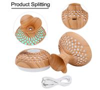 Mini Umidificatore Aroma USB Diffusore Olio Essenziale con Luce LED 7 Colori [EEK: Non conforme]