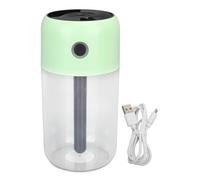 Mini umidificatore colorato Cool Mini Super Quiet Night Light Desktop Personal Desktop Humidifier per auto per ufficio camera da letto 300 ml Capacità di plastica 5.6x3,0 pollici (Verde)