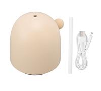 Mini umidificatore portatile a forma di coda mobile da 450 ml, con luce LED ambientale, per casa, camera da letto (giallo)
