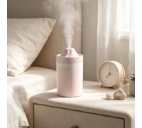 Mini umidificatore portatile da 200 ml, nebbia fredda da tavolo USB con | Design a forma di vulcano con luce notturna a fiamma colorata, 2 modalità di nebbia, spegnimento automatico