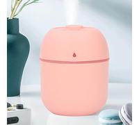 Mini Umidificatore, Portatile USB Alimentato Nebbia Aria Desktop Diffusore con Luce Notturna Morbi Umidificatore Silenzioso per Camera Letto Auto Ufficio Rosa