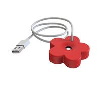 Mini umidificatore USB da tavolo portatile a ultrasuoni, nebulizzatore idratante per casa, ufficio, camera da letto, cameretta dei bambini, plastica ABS, cavo da 1,2 m, 4 (Rosso)