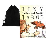 Mini Universal Waite Tarot 78 Carte + Istruzioni & Sacchetto In Velluto