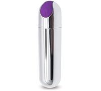 Mini uova di amore in silicone per donne e piacere, impermeabili, massaggianti, potenti e silenziose, 10 modalità (argento)