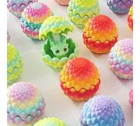 Mini uovo a forma di scaglie di drago (include mini drago volante) - Decorazione unica per la casa, decorazione per auto, adatto per Pasqua, Ognissanti, Natale, Festa del Papà, Festa della Mamma, rega