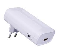 Mini UPS 5V | Gruppo Di Continuità Per Casa | Sistema Di Alimentazione Ininterrotta SAI Portatile Per Router Wifi, Telecamere Sorveglianza, Con Batteria Al Litio 2500mAh, e Micro USB 2A (blanc, 5 V)