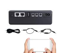 Mini UPS Power Bank - Batteria di Soccorso leggera e affidabile | Caricabatterie a lunga durata 10 400 mAh con corrente costante per la registrazione di telecamere di sicurezza Wi-FI e Continua.