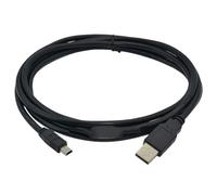 Mini USB adatto for pannello a sfioramento HMI GT0707/GT02L/GT02/GT12/GT03-E/GT704/703 Cavo di programmazione porta serie(Black,3m)