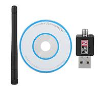 Mini USB WiFi Adapter 300 Mbps for PC Laptop 1.4x0.6x0.4 in 1 Pack | 802.11b/g/n Compatible, Mini Antenna Signal Boost, CD Driver Included, Compact 31g Design, Mac OS Support